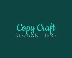 Modern Handwritten Craft logo design