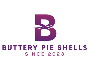 Purple Letter B Bird logo design