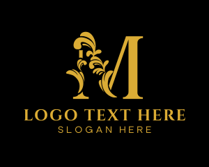 Sophisticated - Golden Elegant Classy logo design