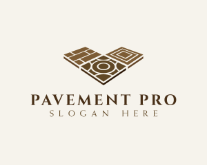 Tile Flooring Pavement logo