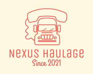 Red Mobile Truck logo design