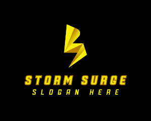 Lightning  Voltage Electricity logo design