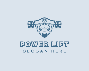 Strong Barbell Weightlifter logo