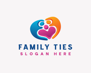 Heart Love Family logo design