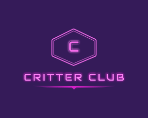 Neon Club Party logo design