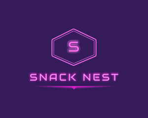 Neon Club Party logo design