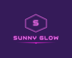 Neon Club Party logo design