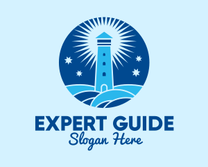 Starry Night Lighthouse  Logo