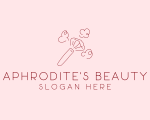 Beauty Makeup Brush Cosmetics logo design