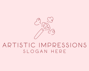 Beauty Makeup Brush Cosmetics logo design