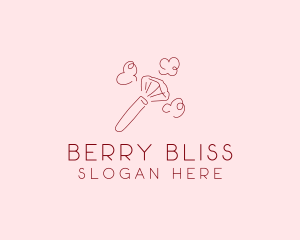 Beauty Makeup Brush Cosmetics logo design