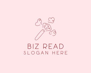 Beauty Makeup Brush Cosmetics logo design