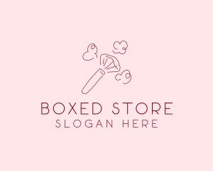 Beauty Makeup Brush Cosmetics logo design