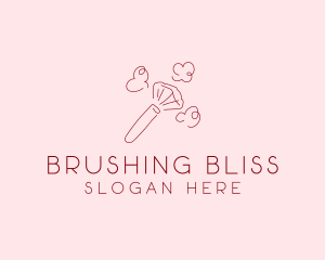 Beauty Makeup Brush Cosmetics logo design