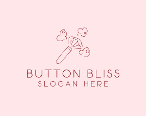 Beauty Makeup Brush Cosmetics logo design