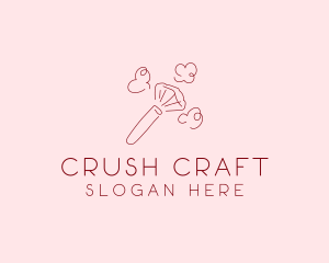 Beauty Makeup Brush Cosmetics logo design