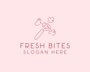 Beauty Makeup Brush Cosmetics logo design