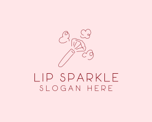 Beauty Makeup Brush Cosmetics logo design