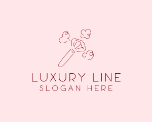 Beauty Makeup Brush Cosmetics logo design