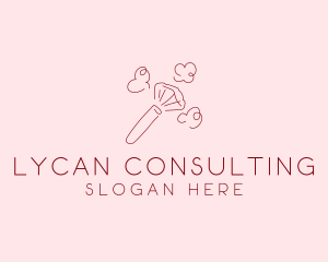 Beauty Makeup Brush Cosmetics logo design