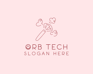 Beauty Makeup Brush Cosmetics logo design