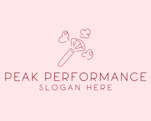 Beauty Makeup Brush Cosmetics logo design