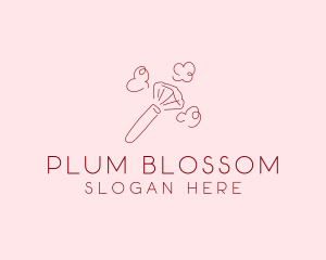 Beauty Makeup Brush Cosmetics logo design