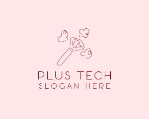 Beauty Makeup Brush Cosmetics logo design