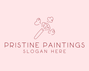 Beauty Makeup Brush Cosmetics logo design