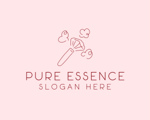 Beauty Makeup Brush Cosmetics logo design