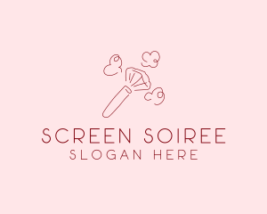 Beauty Makeup Brush Cosmetics logo design