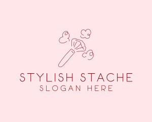 Beauty Makeup Brush Cosmetics logo design