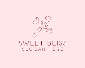 Beauty Makeup Brush Cosmetics logo design