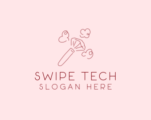 Beauty Makeup Brush Cosmetics logo design