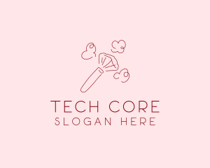 Beauty Makeup Brush Cosmetics logo design