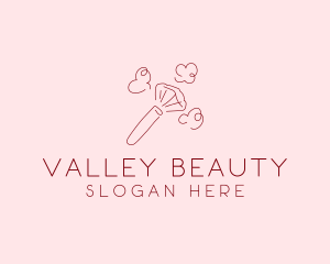 Beauty Makeup Brush Cosmetics logo design