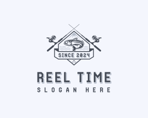 Fisherman Fishing Rod logo