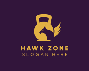 Gold Hawk Kettlebell logo