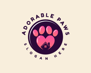 Animal Pet Paw logo design