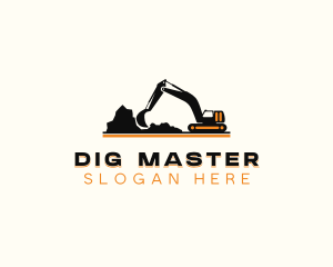 Excavator Construction Industrial logo