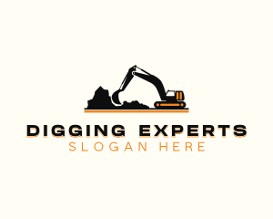 Excavator Construction Industrial logo
