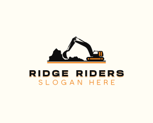 Excavator Construction Industrial logo design