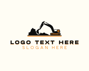 Excavation - Excavator Construction Industrial logo design