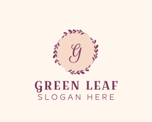 Wreath Organic Spa logo design