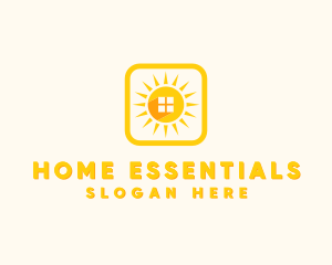 Sun Home Window logo design