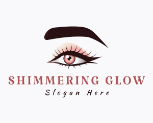 Beauty Shimmer Eye Shadow logo design