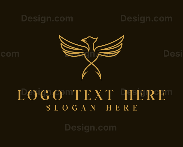 Luxury Wings Bird Logo