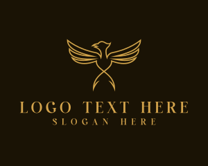 Luxury Wings Bird  logo design
