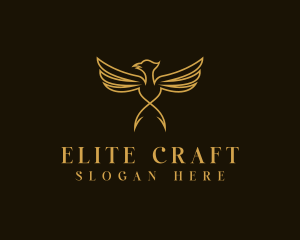 Luxury Wings Bird  logo design