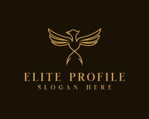 Luxury Wings Bird  logo design